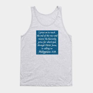 Bible Verse Philippians 3:14 Tank Top